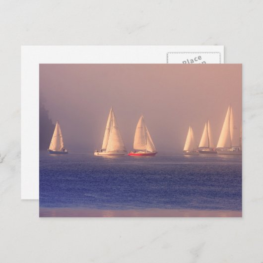 Foto van Sunset Sailships Briefkaart (Voorkant / Achterkant)