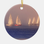 Foto van Sunset Sailships Keramisch Ornament (Voorkant)