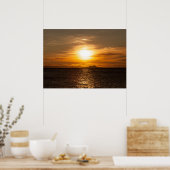 Foto van Sunset Seascape Poster (Keuken)