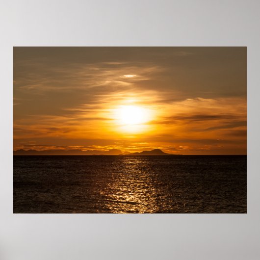 Foto van Sunset Seascape Poster (Voorkant)