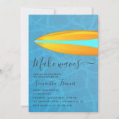 Foto van Surfer Beach met thema Afstuderen partij Kaart (Voorkant)