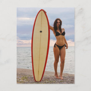 Foto van Surfer girl Briefkaart