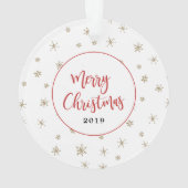 Foto van Swan met holly berry lijst Ornament (achterkant)