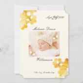 Foto van Sweet Little Bee Baby Aankondiging van ge (Voorkant)
