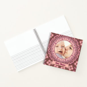 Foto van Sweet Pink Country Lace Baby Daughter Notitieboek