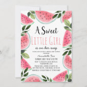 Foto van Sweet Watermelon Virtual Baby shower Kaart (Voorkant)
