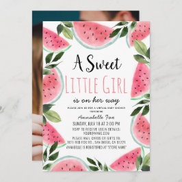Foto van Sweet Watermelon Virtual Baby shower Kaart