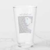 Foto van Sweet White Dog met Daddy Vaderdag Glas (Achterkant)