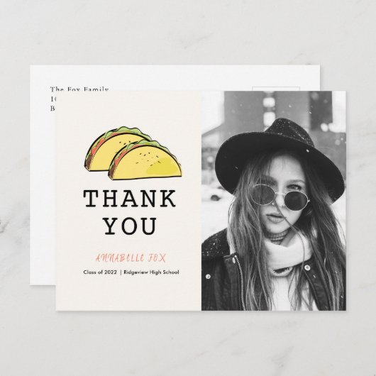 Foto van Taco Hartelijk dank Briefkaart aankondigi (Voorkant / Achterkant)