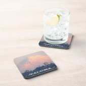 Foto van Tacoma, Washington en Mount Rainier Drankjes Onderzetter (Rechterzijde)