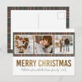 Foto van Tartan & Gold Merry 3 serie Briefkaart (Voorkant / Achterkant)