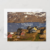 Foto van Tasiilaq, Groenland Briefkaart (Voorkant / Achterkant)