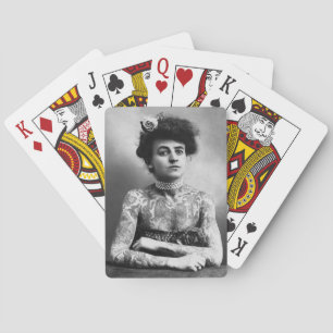  foto van Tattooed Lady-speelkaarten Speelkaarten