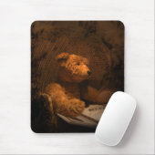 Foto van Teddy Bear Mousepad over het Oude Kijken Muismat (Met muis)