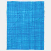 Foto van textiel Blue Fabric Fleece Deken (Voorkant)