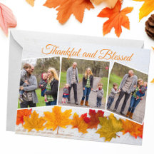 Foto van Thanksgiving - elegant Thankful Card