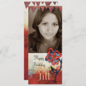 foto van tienerjongen kaart (Voorkant / Achterkant)