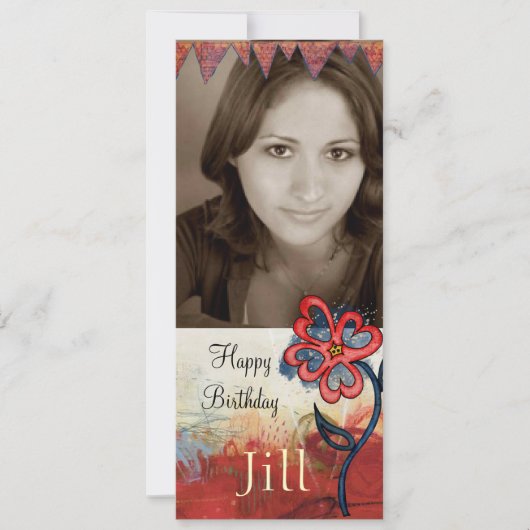 foto van tienerjongen kaart (Voorkant)