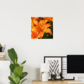 Foto van Tijger Lilies Poster (Thuiskantoor)