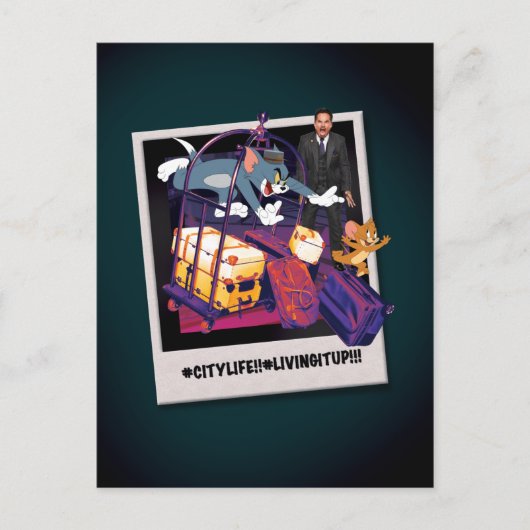 Foto van Tom & Jerry Luggage Crash Briefkaart (Voorkant)