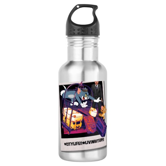 Foto van Tom & Jerry Luggage Crash Waterfles (Voorkant)