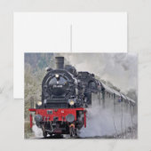 Foto van  treintstoomlocomotief briefkaart (Voorkant / Achterkant)