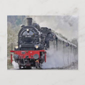 Foto van  treintstoomlocomotief briefkaart (Voorkant)