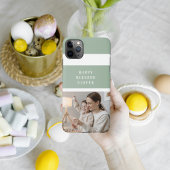 Foto van Trendy Family | Green Happy Blessed Pasen iPhone Hoesje