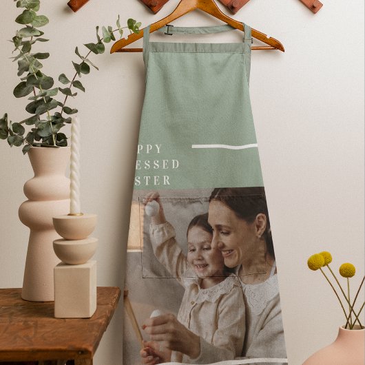 Foto van Trendy Family | Green Happy Blessed Pasen Schort