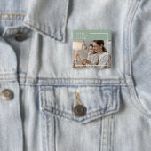Foto van Trendy Family | Green Happy Blessed Pasen Vierkante Button 5,1 Cm (In situ)