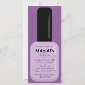 Foto van Trendy Modern Paars Nail: Poolse verjaard Kaart (Voorkant)