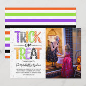 Foto van trick or treat Halloween Costume Kaart (Voorkant / Achterkant)