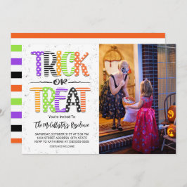 Foto van trick or treat Halloween Costume Kaart