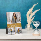 Foto van Trio Collage op Gold Afstuderen Fotoplaat (Zijkant)