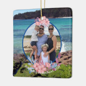 Foto van Tropical Beach kerstversiering Keramisch Ornament (Links)