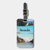 Foto van Tropical Island Coast & Zee Bagagelabel (Voorkant verticaal)