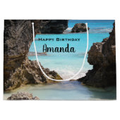 Foto van Tropical Island Coast & Zee Birthday Groot Cadeauzakje (Voorkant)