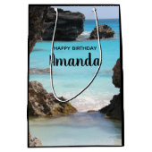 Foto van Tropical Island Coast & Zee Birthday Medium Cadeauzakje (Voorkant)