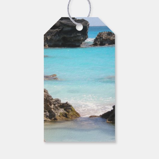 Foto van Tropical Island Coast & Zee Cadeaulabel (Achterkant)