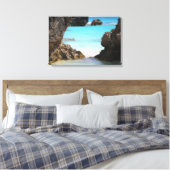 Foto van Tropical Island Coast & Zee Canvas Afdruk (Insitu (Slaapkamer))