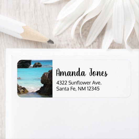 Foto van Tropical Island Coast & Zee Etiket (Insitu)
