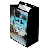 Foto van Tropical Island Coast & Zee Hartelijk dan Medium Cadeauzakje (Achterkant Gekanteld)