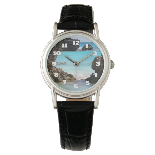 Foto van Tropical Island Coast & Zee Horloge (Voorkant)