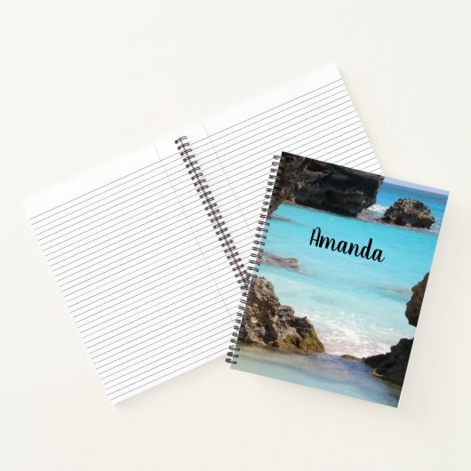 Foto van Tropical Island Coast & Zee Notitieboek (Binnen)