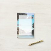 Foto van Tropical Island Coast & Zee Post-it® Notes (Op bureau)