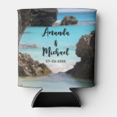 Foto van Tropical Island Coast & Zee Wedding Blikjeskoeler (Voorkant)