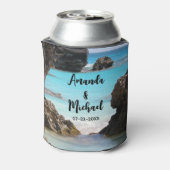 Foto van Tropical Island Coast & Zee Wedding Blikjeskoeler (Blikje Achterkant)