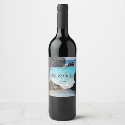 Foto van Tropical Island Coast & Zee Wine Making Wijn Etiket (Voorkant)