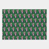 Foto van Trump | Trump blaast Bubble Gum Kerstmis Inpakpapier Vel (Voorkant 3)