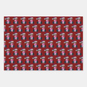 Foto van Trump | Trump blaast Bubble Gum Kerstmis Inpakpapier Vel (Voorkant)